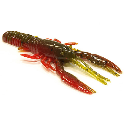 Мягкая приманка BBB Craw 3-09 Green Pumpkin Texas Red