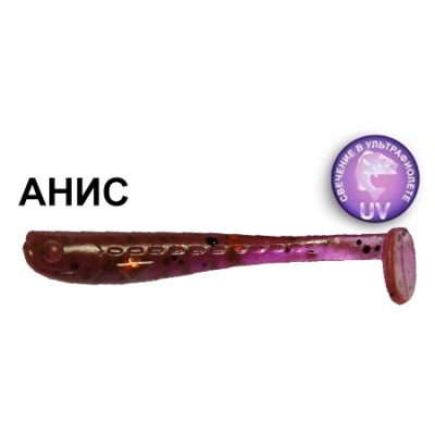 Силиконовая приманка Crazy Fish Nano Minnow 6-4-12-1 анис цв. ultraviolet (ультрафиолет)