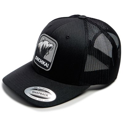 Кепка с сеткой 6P Volga Baits Dichka! Roar #Black/Black&Grey