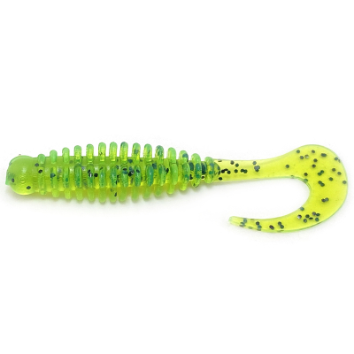 Силиконовая приманка Boroda Baits Phantom 160 mm "ЖАБЬЯ ИКРА" (Fluo Chartreuse Black Flakes)