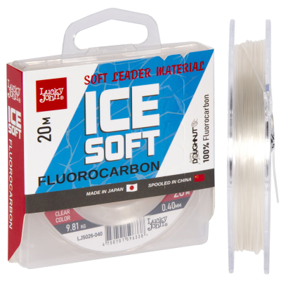 Леска Lucky John Ice Soft Fluorocarbon 20m # 0,40mm