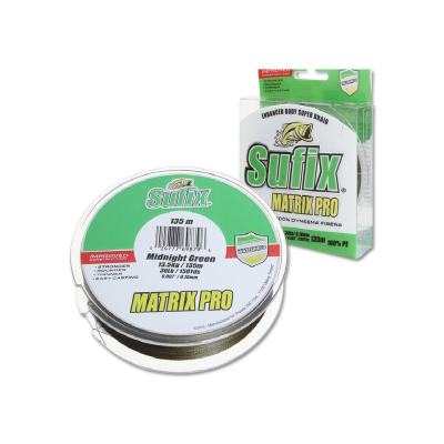 Леска плетёная Sufix Matrix Pro Midnight Green 135m - 0.15mm (SMP15GR135RU)