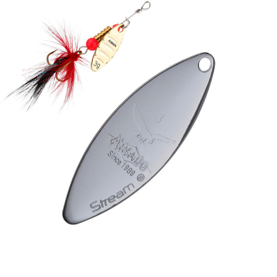 Блесна вращающаяся Mikado Stream №2 - (старое серебро)
