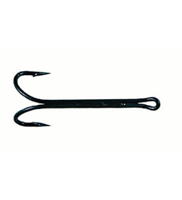 Крючки двойник мушин. Veniard double low water S8 Packet of 25 Black Jappaned