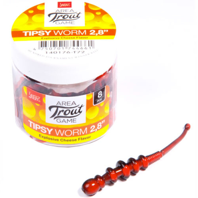 Мягкая приманка Lucky John Pro Series Tipsy Worm 2.8" цв. T72