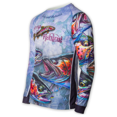 Джерси дышащая женская Veduta Trout Area Fishing UPF50+ р.M