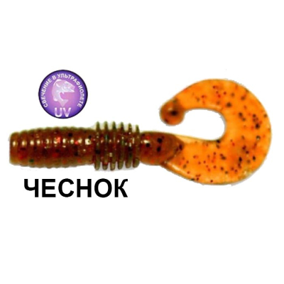 Силиконовая приманка Crazy Fish Power Mace 10-4-10-5 чеснок цв. motor oil (моторное масло)