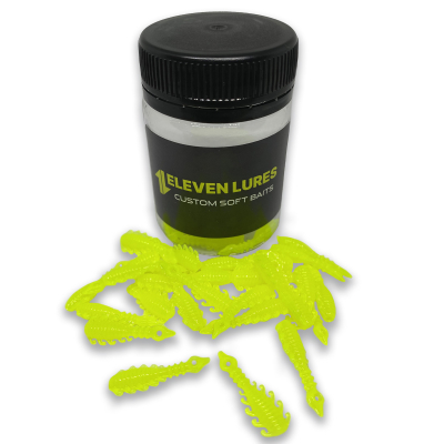 Силиконовые приманки 11Lures Atata цвет Fluo Lemon