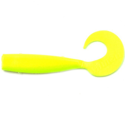 Силиконовая приманка Yaman Lazy Tail Shad 9" цвет #02 - Chartreuse (уп. 2 шт.)