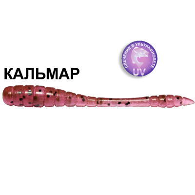 Силиконовая приманка Crazy Fish Tipsy 9-5-13-6 кальмар цв. purple pepper (пурпурный перец)