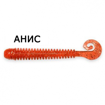 Силиконовая приманка Crazy Fish Active Slug 2-7.1-4-1 анис цв. cherry (вишня)
