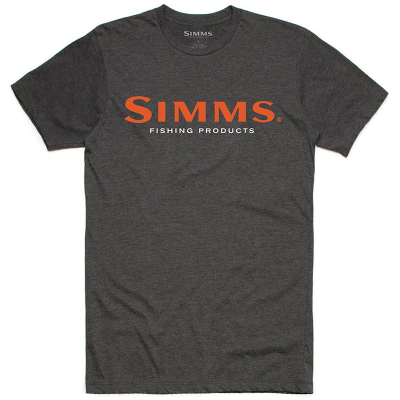 Футболка Simms Logo T-Shirt, Charcoal Heather, L