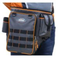 Сумка рыболовная поясная "Следопыт" Fishing Belt Bag Light, 44х35х6 см, цв. серый + 1 коробка LUNO 2