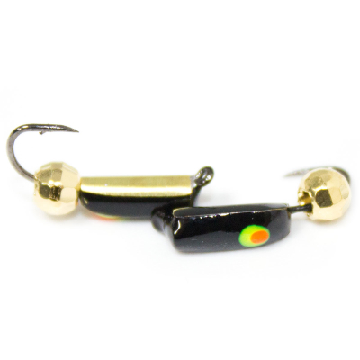 Мормышка Гвоздик с коронкой №2 (чл)+ футбол золото(0,8)