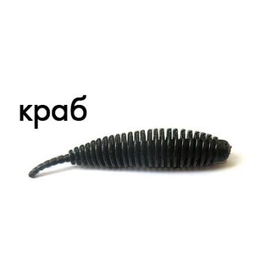 Мягкая приманка Trout Zone Plamp 2,5" черный краб