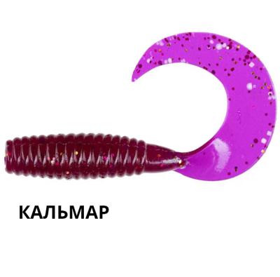 Силиконовая приманка Crazy Fish Angry Spin 1" 20-25-2-6 кальмар цв. lilac (сирень)