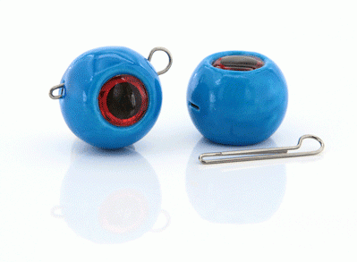 Мормыш Груз крашеный разборная чебурашка "ШАР" 5 гр., цвет 10-синий люминофор GCR(B)C-05-10 10 шт