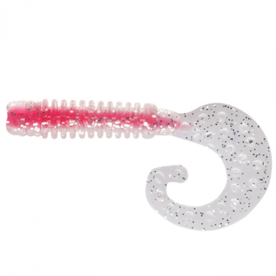 Твистер Sprut Mizuiro 75mm/3.7g/TR (Transparent-Red) Special Natural Attractant (7шт)