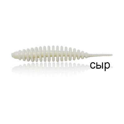 Силиконовая приманка MF_pro Ribs swim 2" - 4,5см. White - белый Сыр