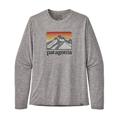 Футболка Patagonia M's L/S Cap Cool Daily Graphic Shirt LRFG, S