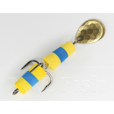 Приманка Мандула "Флажок" XXL Fish Модель 30 цв. ЖелтоСинеЖелтый