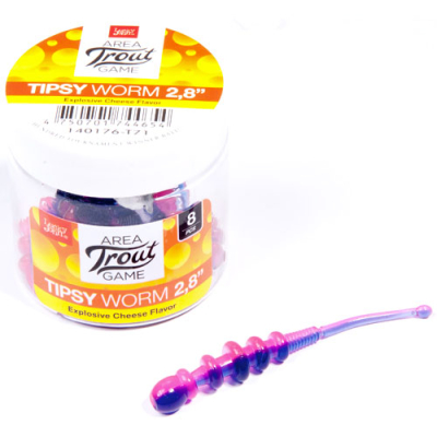 Мягкая приманка Lucky John Pro Series Tipsy Worm 2.8" цв. T71