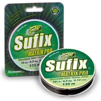 Шнур плетеный Sufix Matrix Pro Mid Green 135m - 0.14mm (DS1MP01141TB1M)