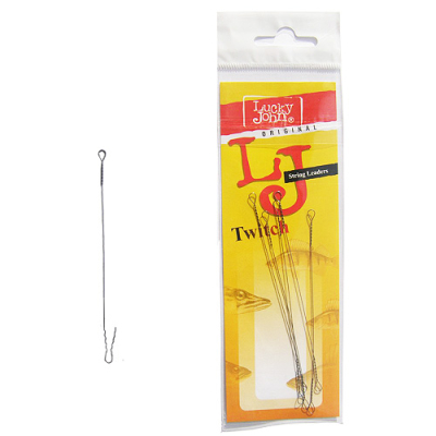 Поводки струна Lucky John String Twitch 15кг 15см 4шт.