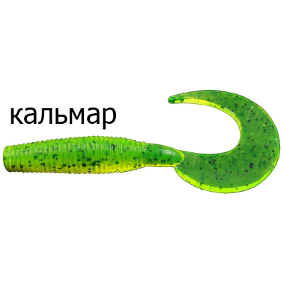 Твистер Merega Spinny Tail 25мм 0.2гр. цвет Z068, кальмар (уп.10 шт)