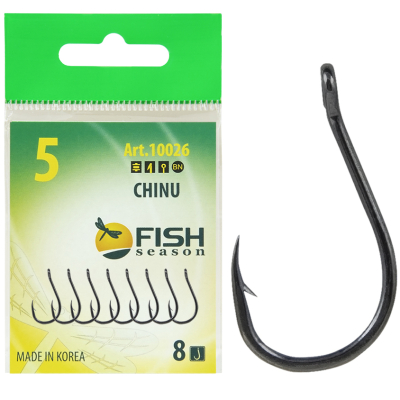 Крючок Fish Season Chinu-Ring №2 с ушком, покрытие BN (10 шт)