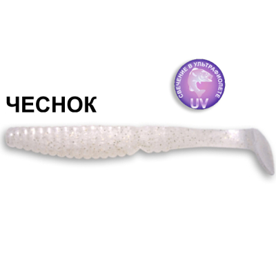 Силиконовая приманка Crazy Fish Scalp Minnow 7-8-5-5 чеснок цв. pearl (перламутр)