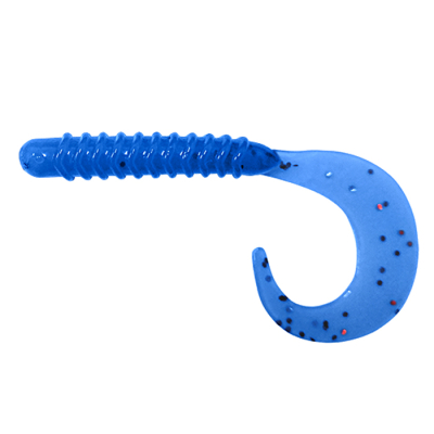 Силиконовая приманка Pike Hunter Tail Grub 3/7.6см #008 Blue  (UV) 10шт
