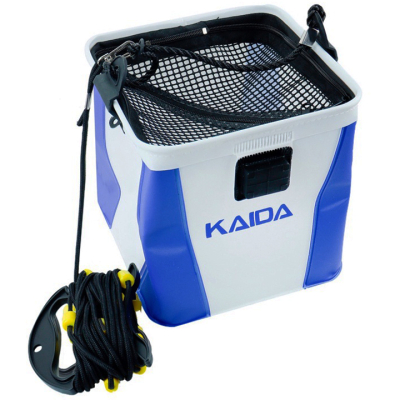 Ведро для прикормки с крышкой большое Kaida PQ04-2 24cm