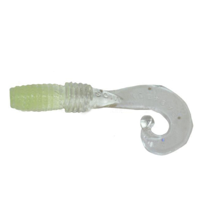 Силиконовая приманка Megabass Rocky Fry 2.0" Curly-Tail цв. Chart Glow Core 00E0
