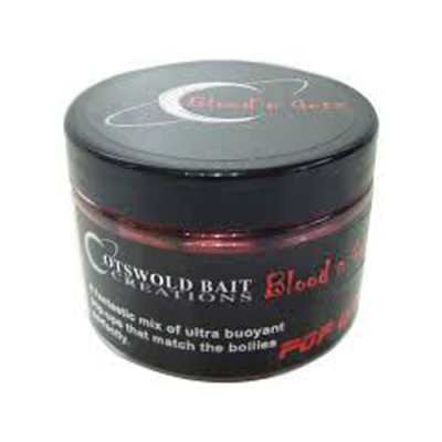 Бойлы плавающие Cotswold Baits Blood n Gutz Pop-ups 15mm, 150ml CB0550 (кровяные)