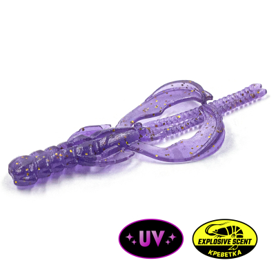 Силиконовая приманка Rampage Tide Hunter 2" цв.#023 - Violet Ghost UV