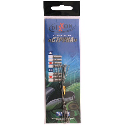 Поводки стальные DIXXON 1Х1 струна 12см, 15кг (10шт.)