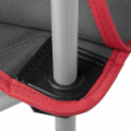 Кресло складное Nisus (N-96806H-GR-1) серый/красный без чехла