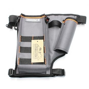Сумка рыболовная поясная "Следопыт" Fishing Pocket Hip, 30х22х6 см, цв. серый, без коробок
