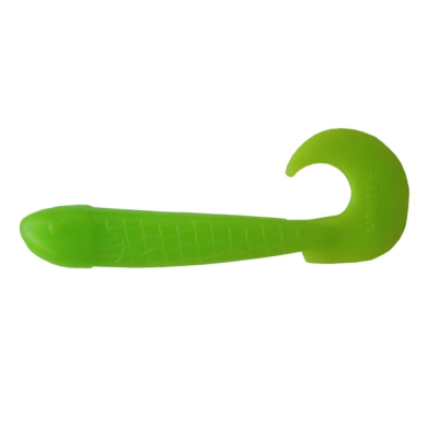 Силиконовая приманка Helios Long Hybrid 3,55"/9,0 см Lime 7шт. (HS-15-008)