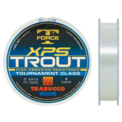 Леска Trabucco T-Force XPS Trout, Clear 150m - 0.165mm 2.73kg