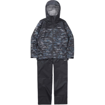 Костюм дождевой мужской Shimano RA-047X B.MU.CM 3XL, цвет - серо-черный, р. 56