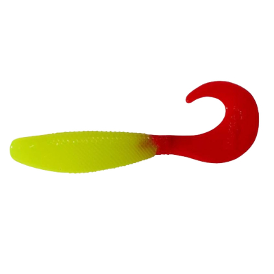 Силиконовая приманка Helios Hybrid 2,75"/7,0 см Acid lemon & Red 7шт. (HS-13-029)