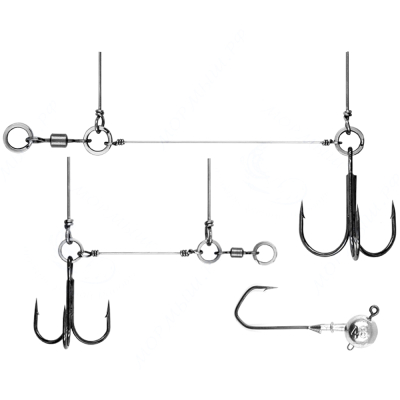 Оснастка Призёр стингер для джиг-головки Stinger Eye Jig, размер L