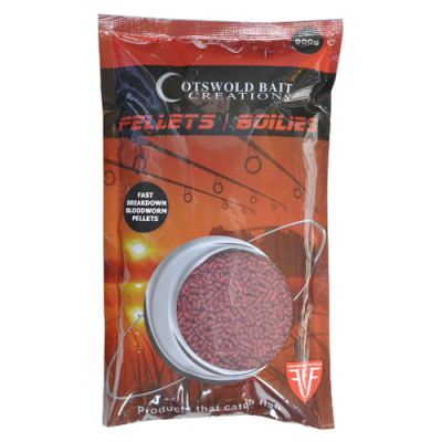 Пелетс Cotswold Baits Bloodworm Fast Breakdown Pellets 6mm, 900g CB0433 (мотыль)