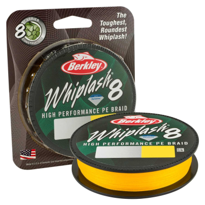 Леска плетеная Berkley Whiplash 8 Yellow 300m 0.14mm (1446694)