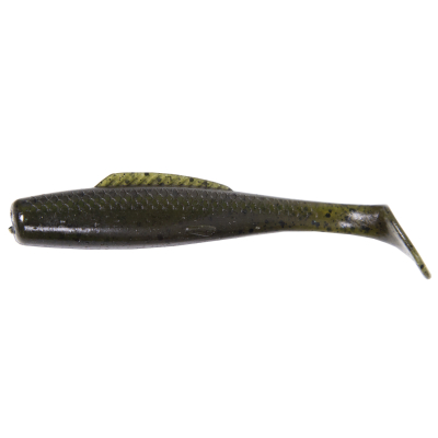 Силиконовая приманка Kaida Squid 3" 8cm 4g Green Pumpkin-7tails HT#002