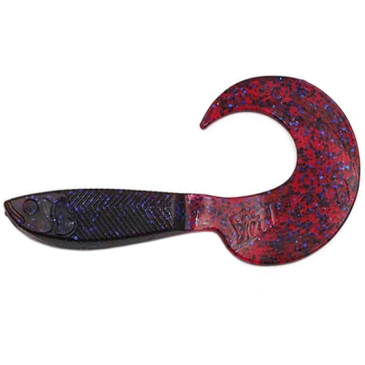 Силиконовая приманка Yaman Pro Mermaid Tail 3" цвет #04 - Grape (уп.10 шт)
