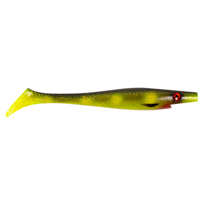 Силиконовая приманка Strike Pro Pig Shad Tournament 180мм 30гр цвет Hot Spotted Bullhead