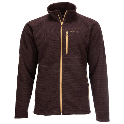 Пуловер Simms Rivershed Full Zip '20, Mahogany, S